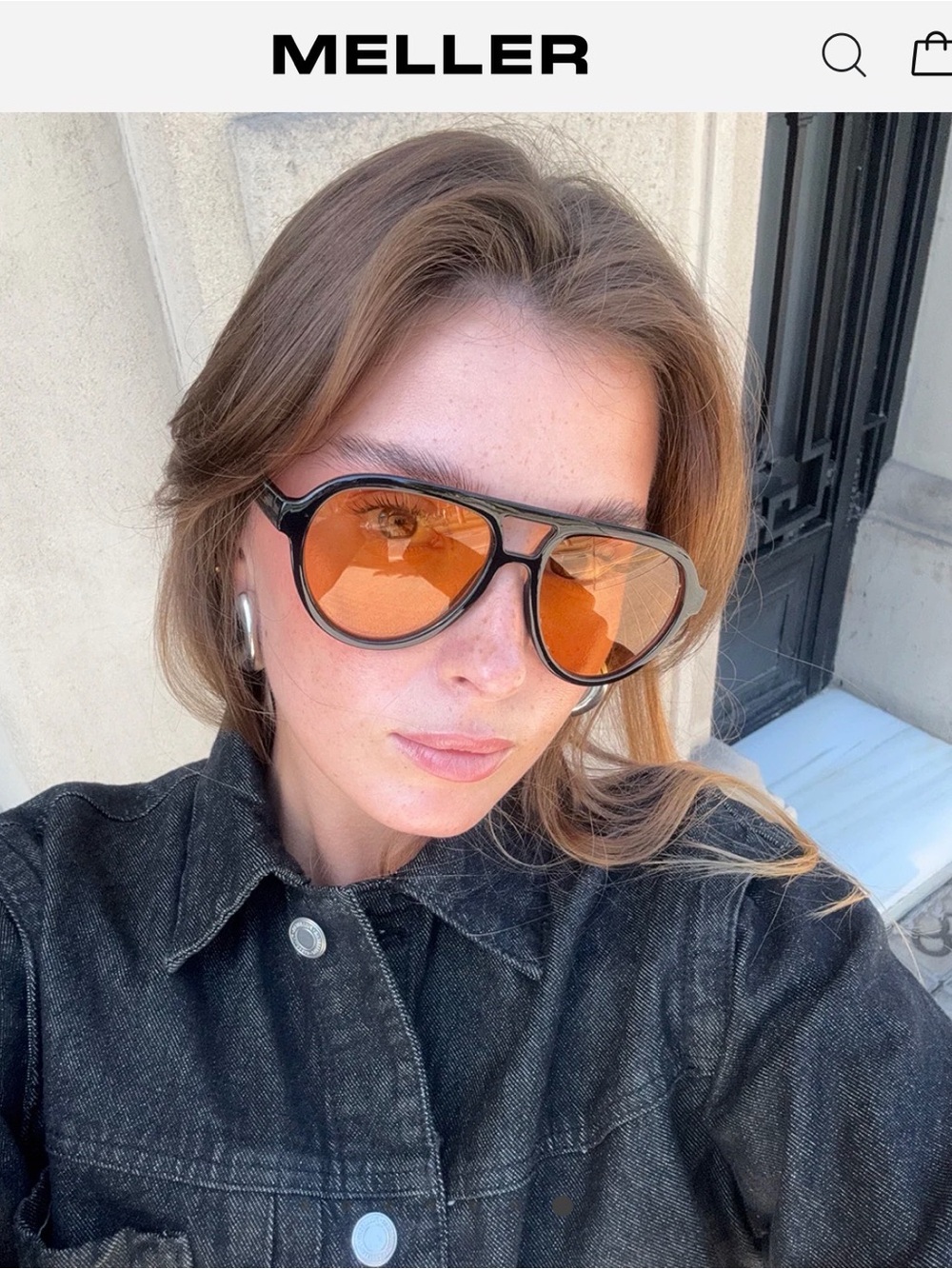Meller Kena Black Orange Sunglasses